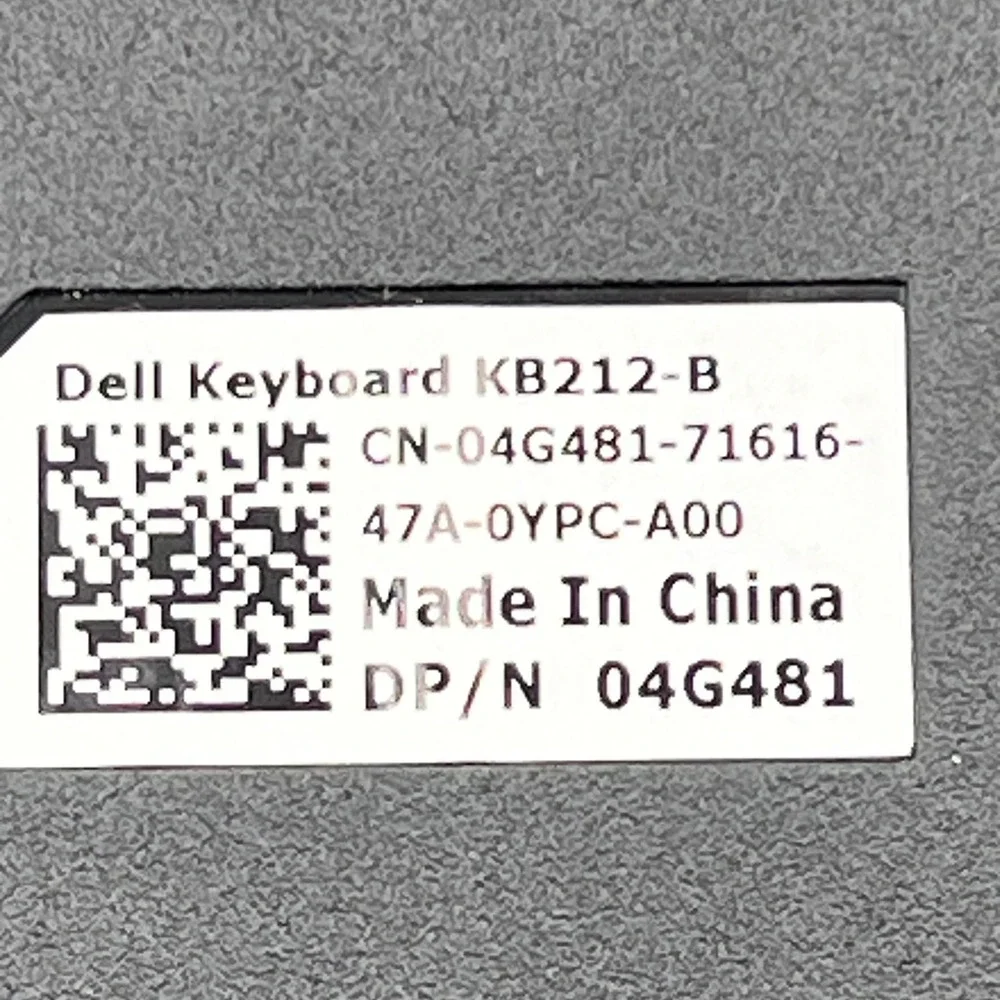 Dell KB212-B Wired USB Keyboard Full Size Black SK-8120 Very Good Office Tech